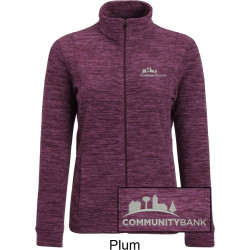 Ladies Marled Fleece Jacket
