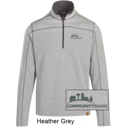 Men's Heathered Quarter Zip Pullover