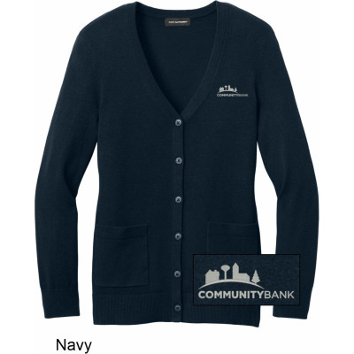 Ladies Button-Up Cardigan Sweater