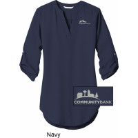 Ladies 3/4-Sleeve Tunic Blouse