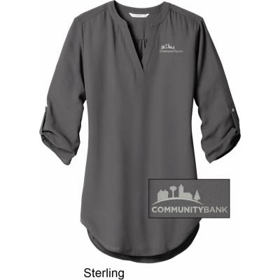 Ladies 3/4-Sleeve Tunic Blouse