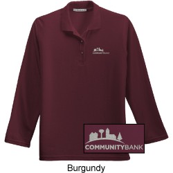Ladies Ladies Silk Touch Long Sleeve Polo Ladies Ladies Silk Touch Long Sleeve Polo